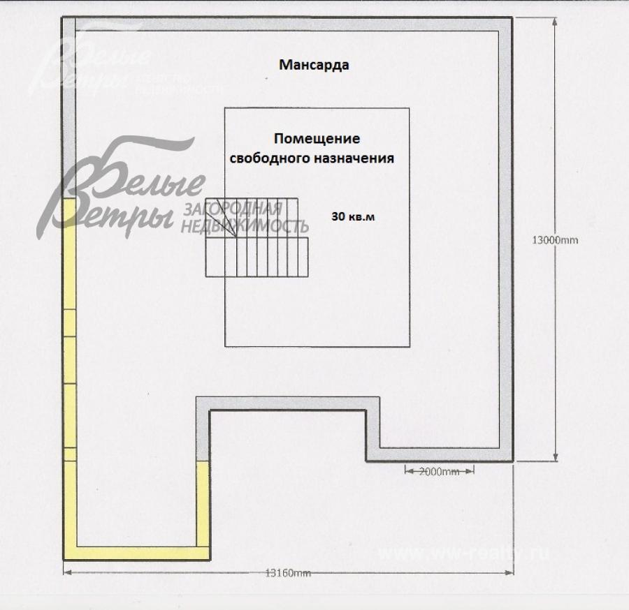 Дом Рассвет к/п Столбово id 176-007 планировка2