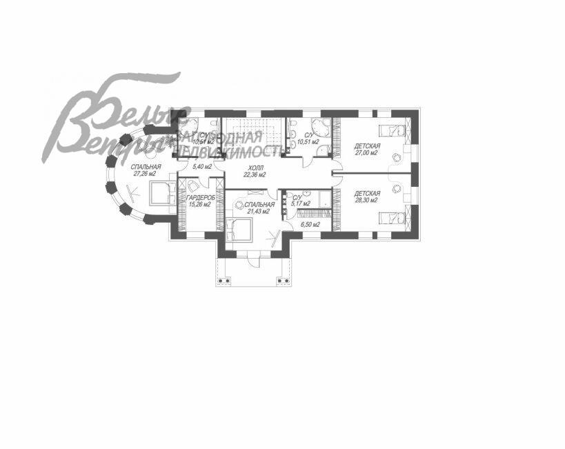 Дом Идиллия КП Раево id 302-703 планировка1