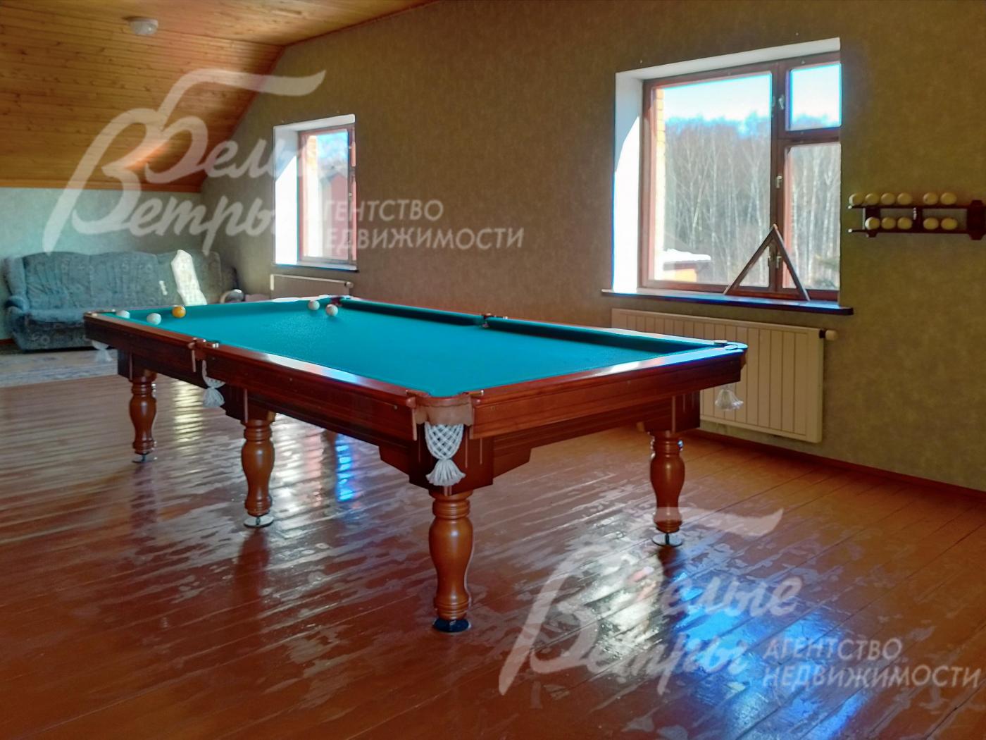 Русский бильярд на мансарде