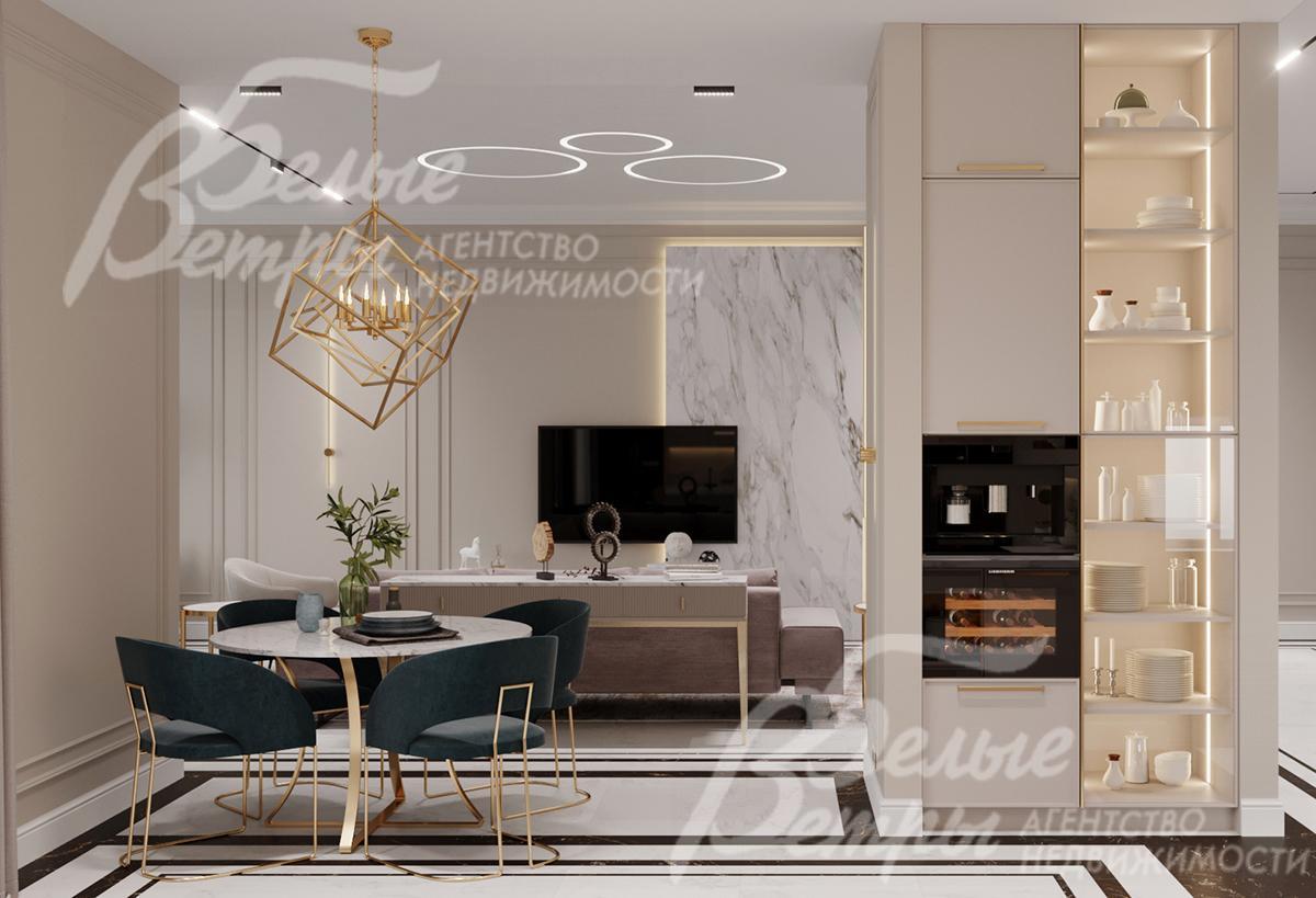 Визуализация. Кухня-гостиная