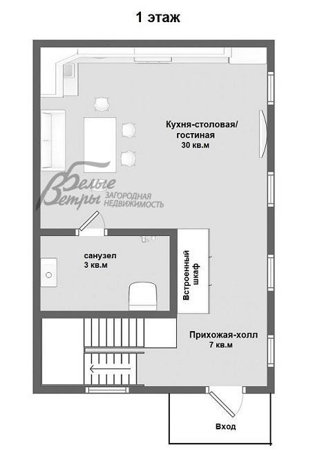 Дом в аренду Толстопальцево  id 224-004 планировка0