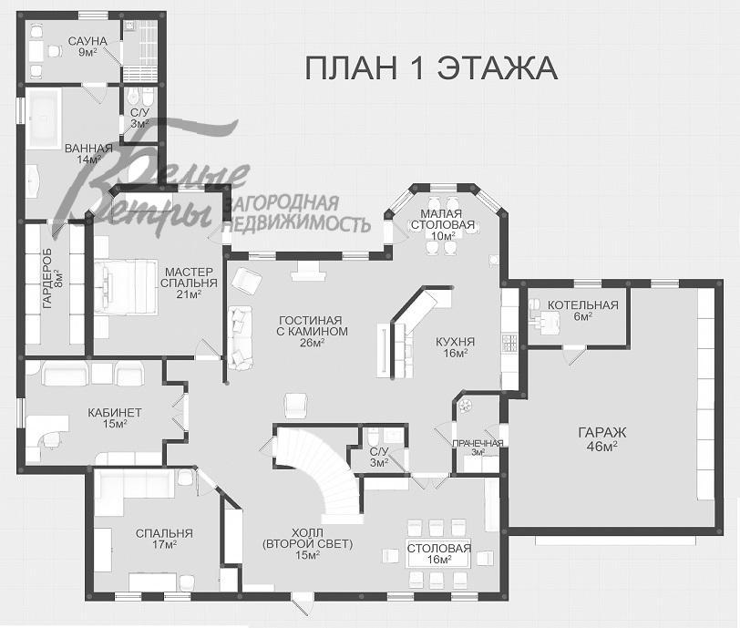 Дом в аренду Пушкино поле КП Валуево id 436-003 планировка0