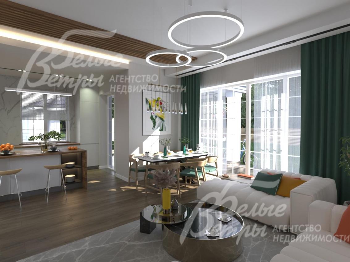 Визуализация. ом под ключ площадью 170 кв.м в камерном коттеджном поселке Филатовские Резиденции