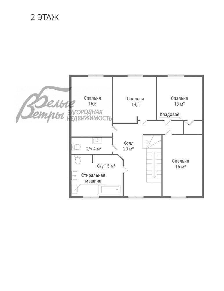 Дом Ново-Троицкое к/п Пучково id 119-916 планировка1