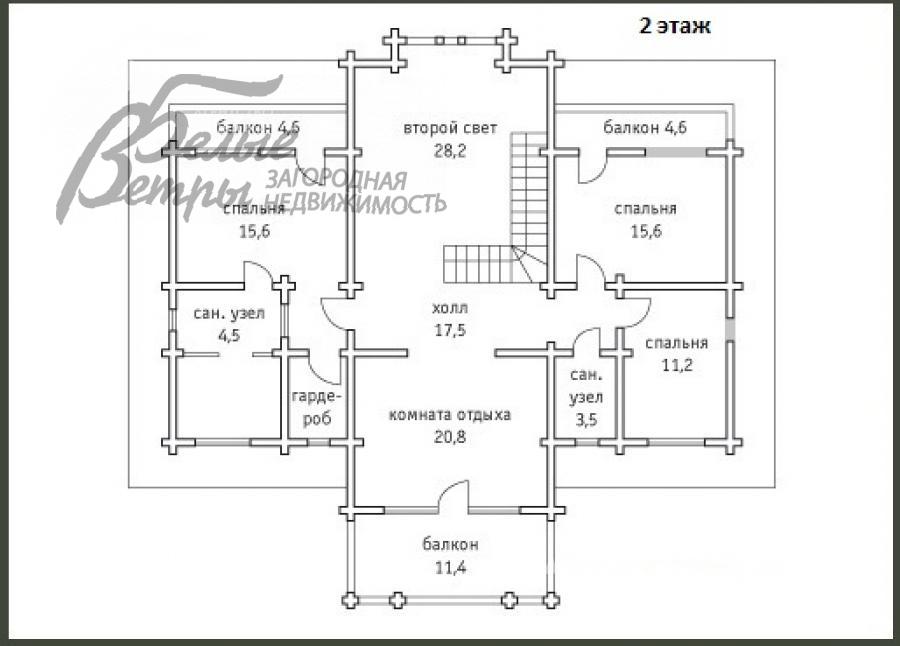 Дом Зеленые холмы к/п Першино id 252-702 планировка1