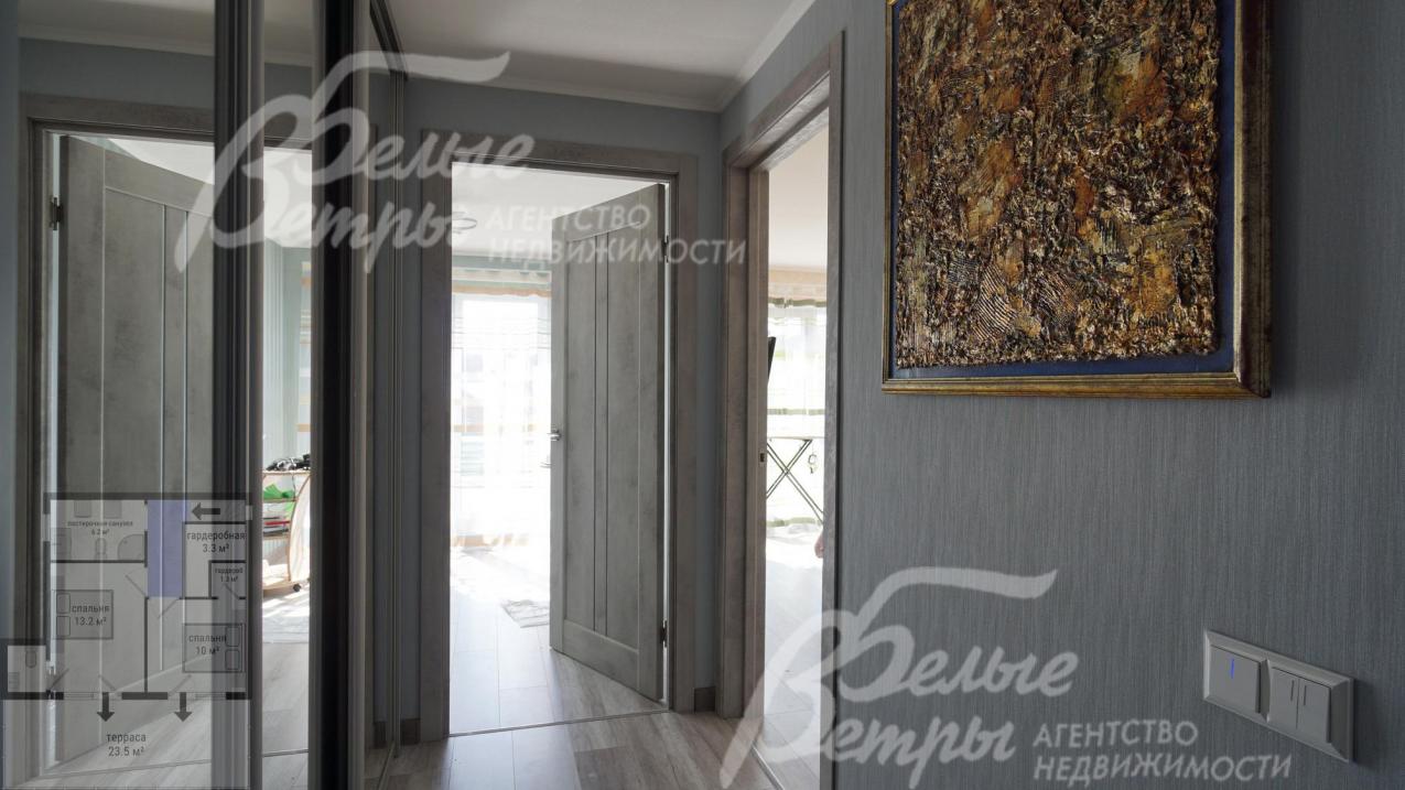 Холл второго этажа с гардеробной