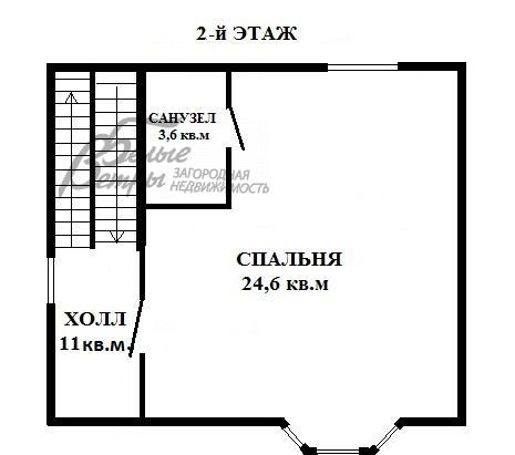Дом в аренду Кленово  id 306-001 планировка2