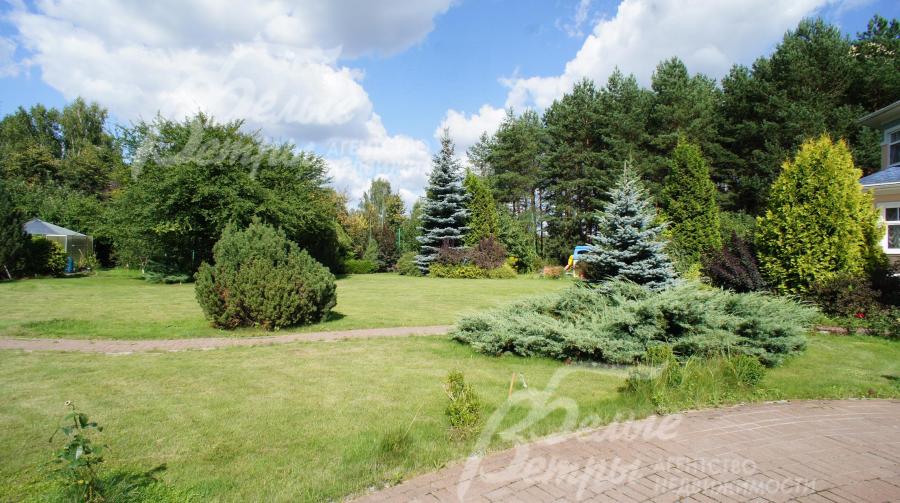 В парковой части участка высажено множество декоративных и плодовых растений