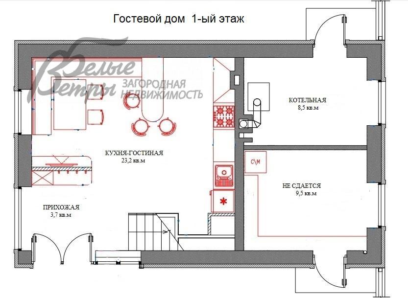 Дом в аренду Безобразово  id 553-001 планировка2