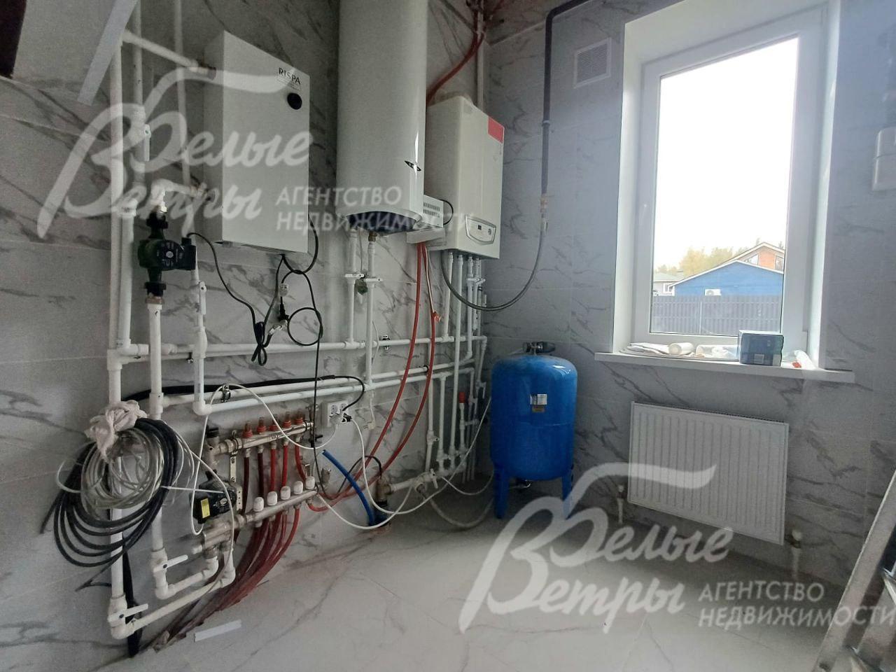 Котельная. Установлен двухконтурный газовый котел.