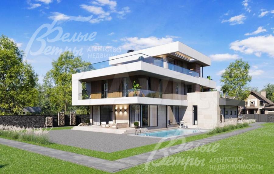 Визуализация. Новый коттедж в охраняемом коттеджном поселке Певчее