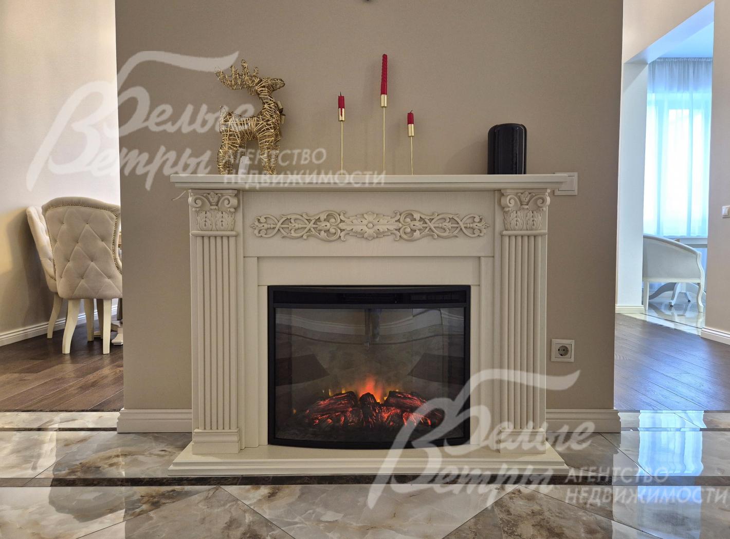 Стильный электрический камин