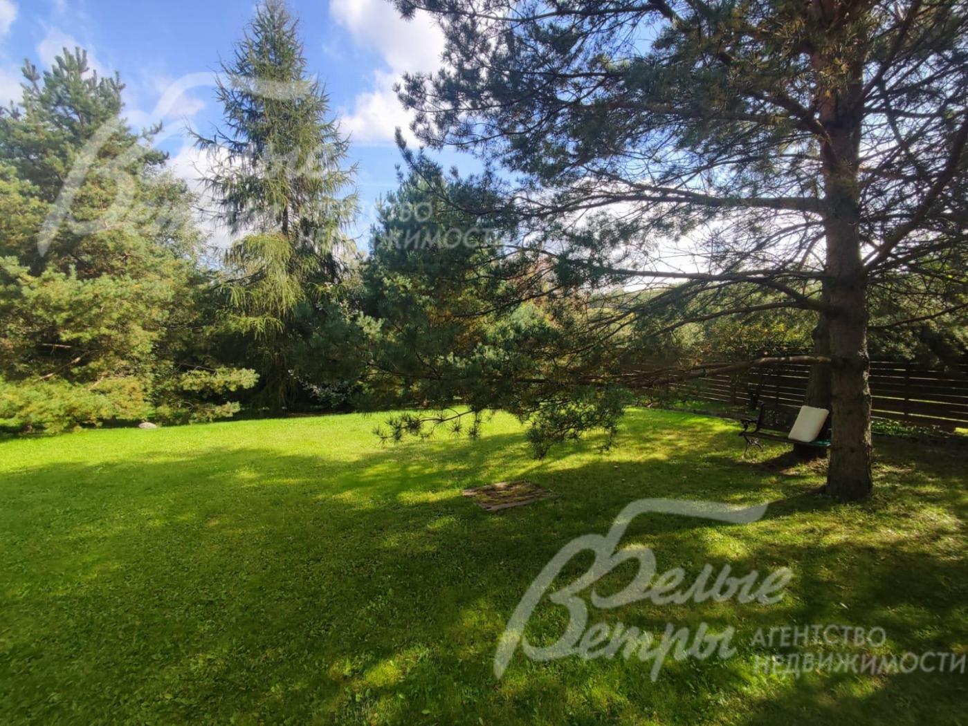 На участке частично сохранены лесные деревья, есть много зон для отдыха