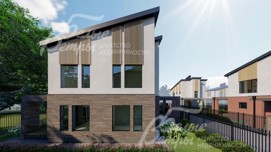 Дом стоит на облагороженном компактном придомовом участке (рендер)