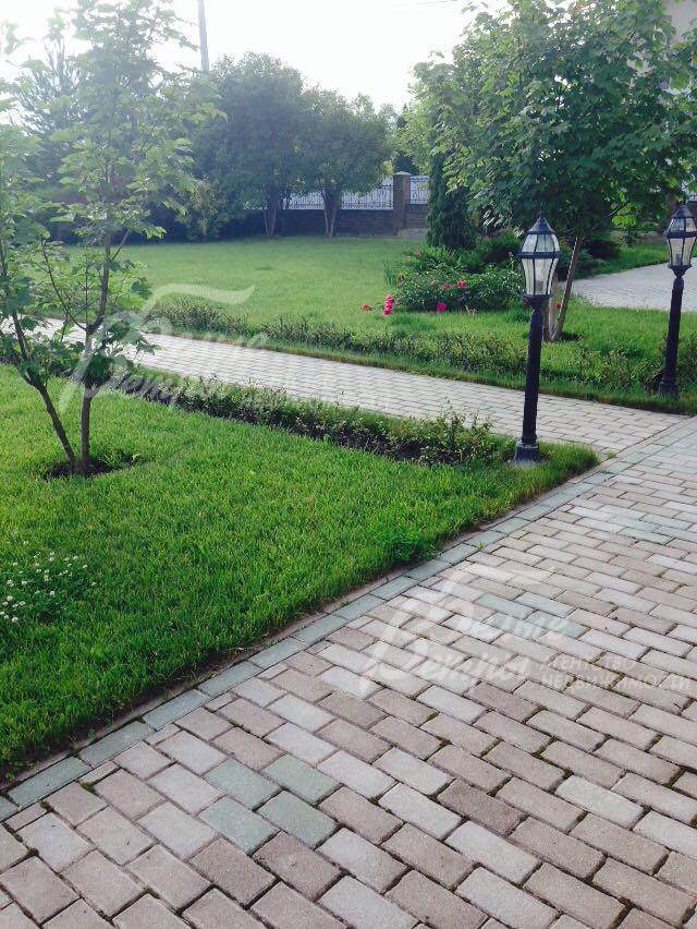 Участок 10 соток с шикарным ландшафтным дизайном, уличным освещением, прогулочными дорожками