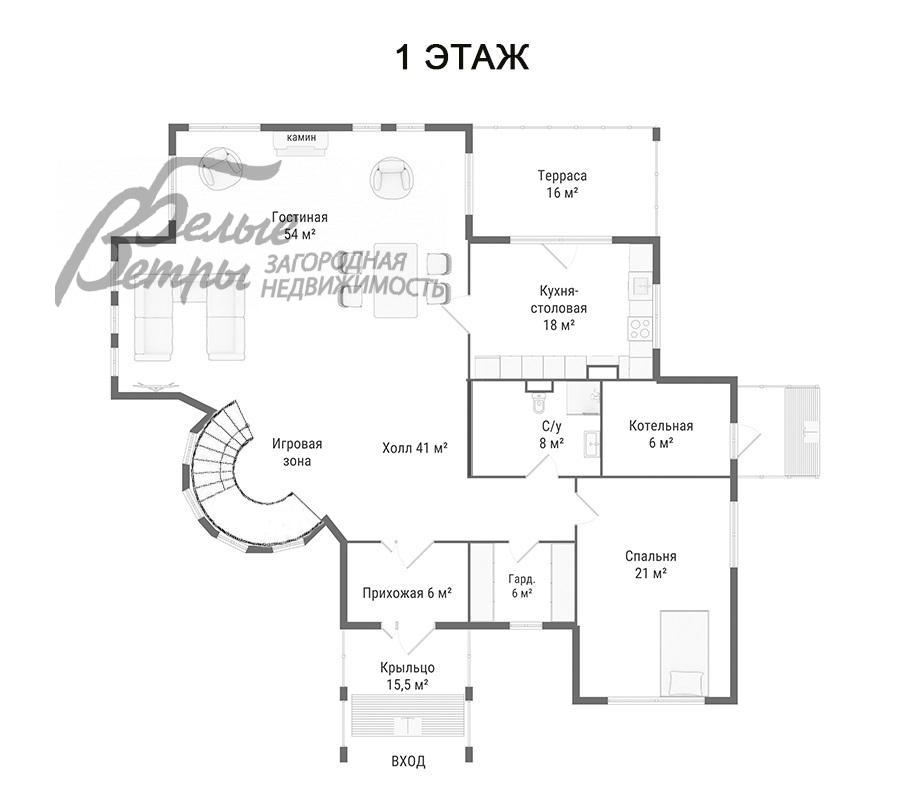 Дом Графские пруды КП Каменка id 228-815 планировка0