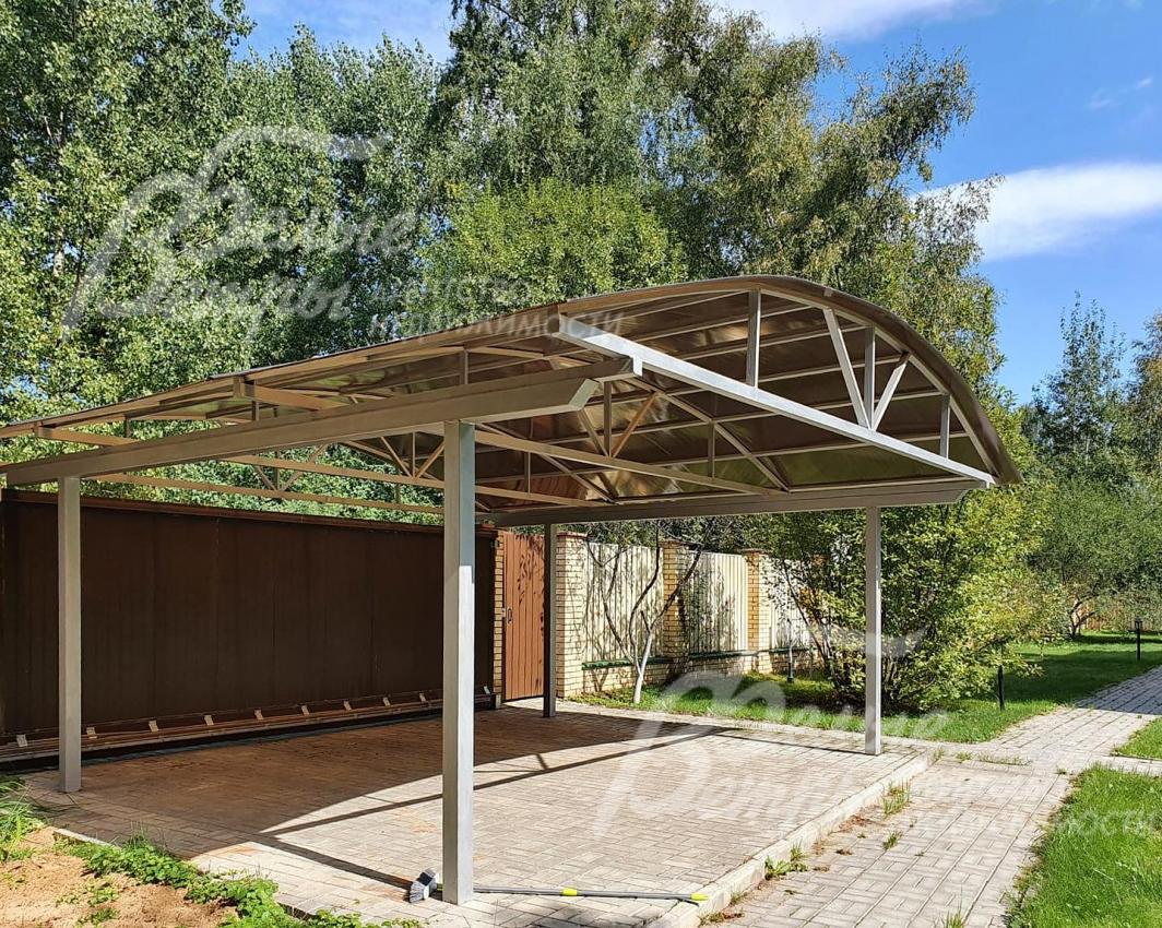 Навес на 2 автомобиля