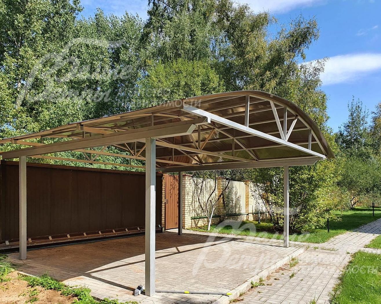 Навес на 2 автомобиля