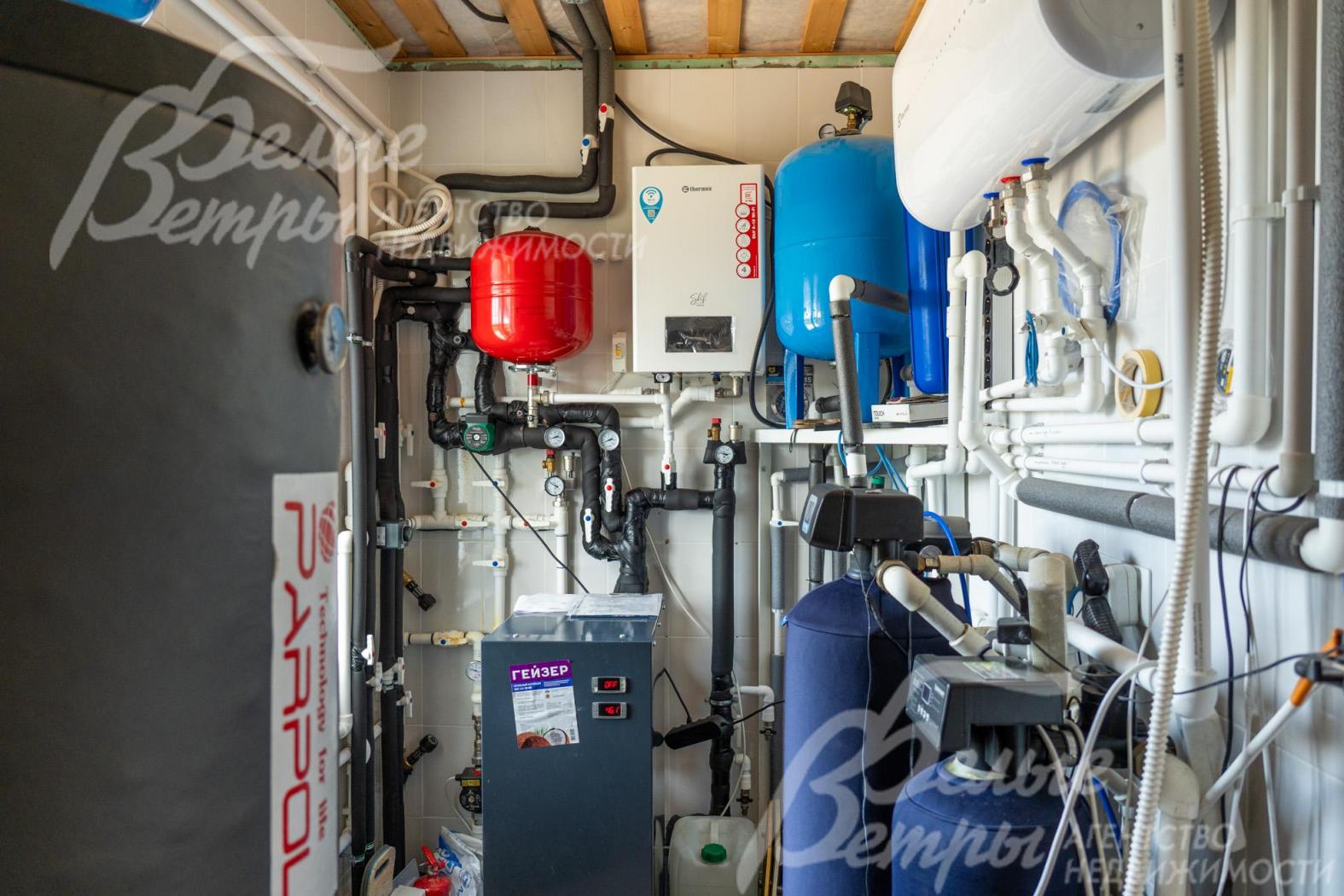 Котельная с геотермальным насосом