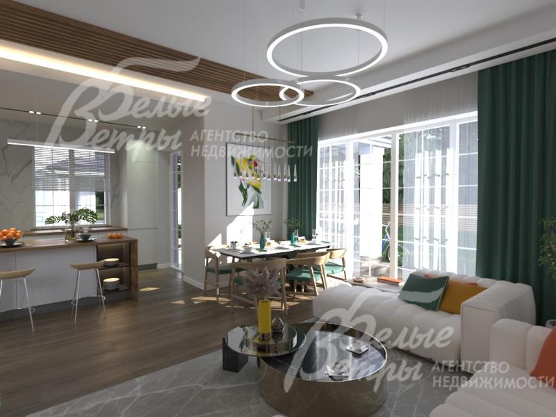 Визуализация. ом под ключ площадью 170 кв.м в камерном коттеджном поселке Филатовские Резиденции