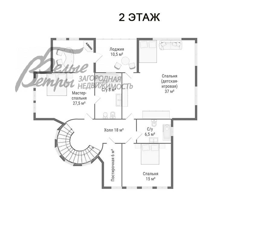 Дом Графские пруды КП Каменка id 228-815 планировка1