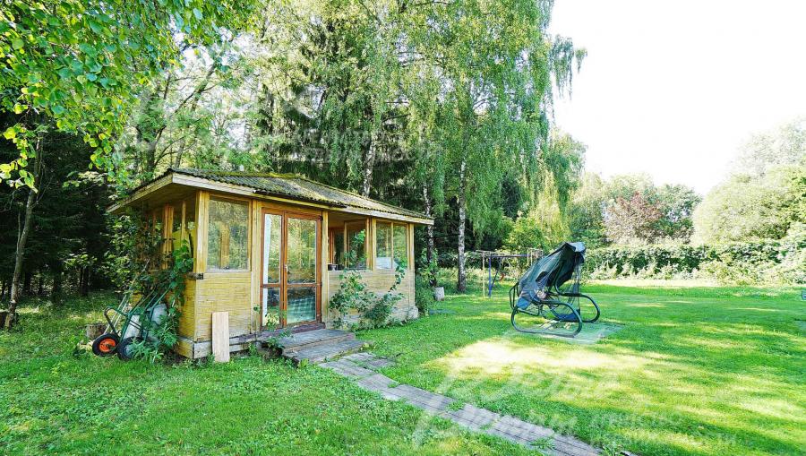 Беседка у леса из бруса