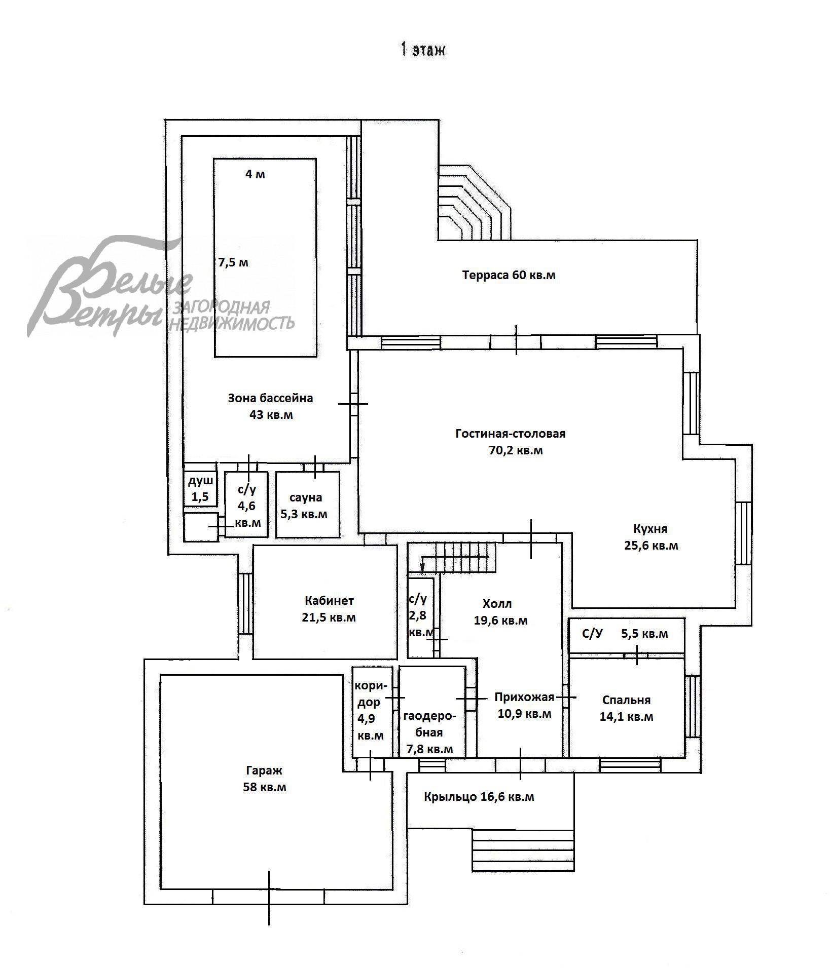 Дом в аренду Антоновка к/п Зименки id 171-098 планировка0