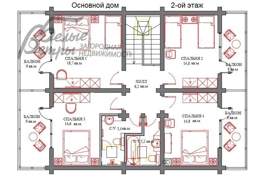 Дом в аренду Безобразово  id 553-001 планировка1
