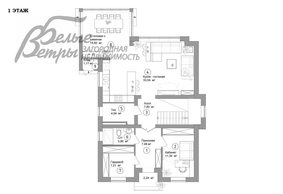Дом Филатовские Резиденции КП Филатов Луг id 728-703 планировка0