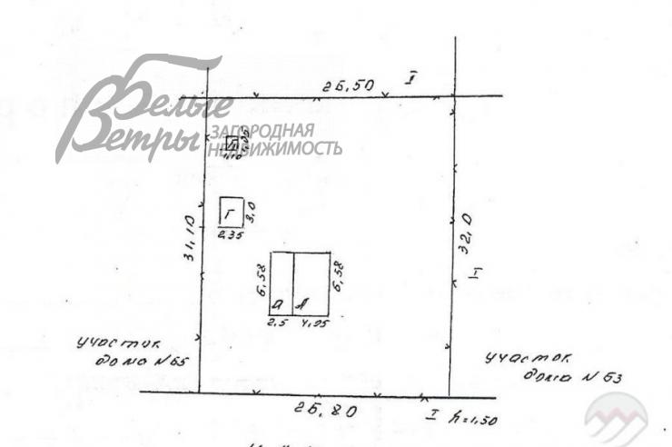 Участок ДСК им.Ларина  Жедочи id 286-102 планировка0