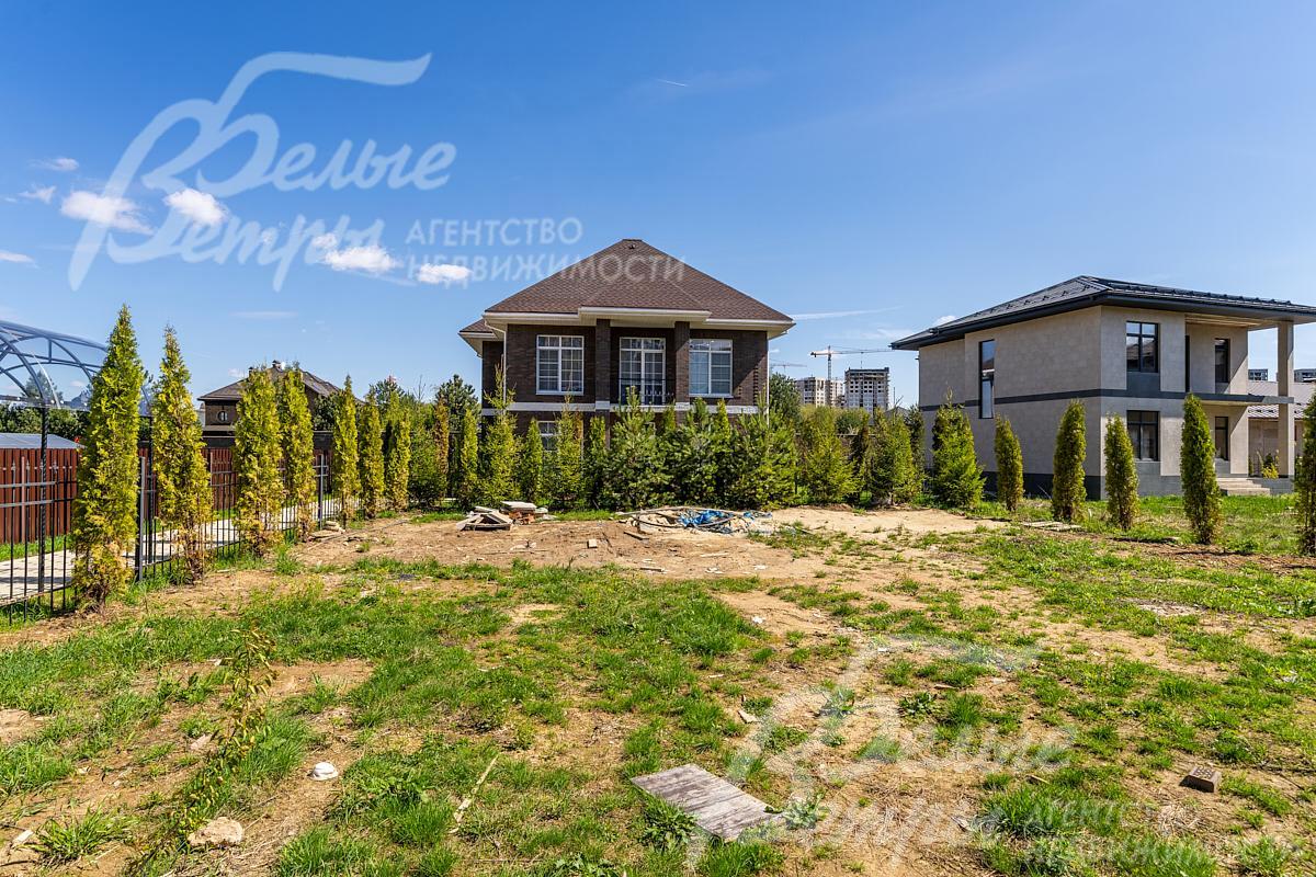 Вдоль забора высажены туи