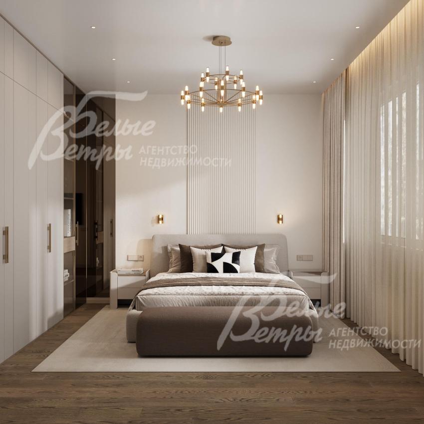 Визуализация интерьера гостевой спальни