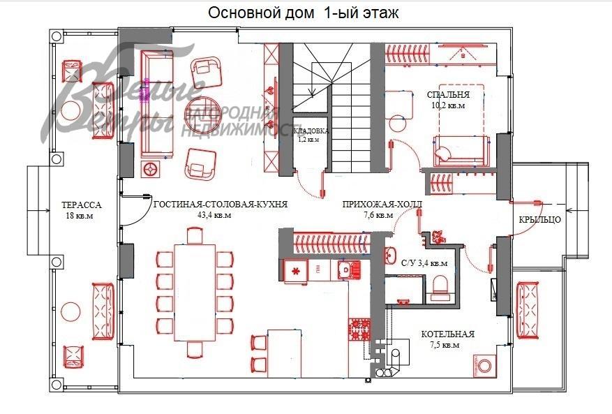 Дом в аренду Безобразово  id 553-001 планировка0