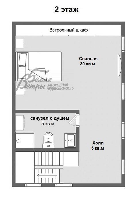 Дом в аренду Толстопальцево  id 224-004 планировка1