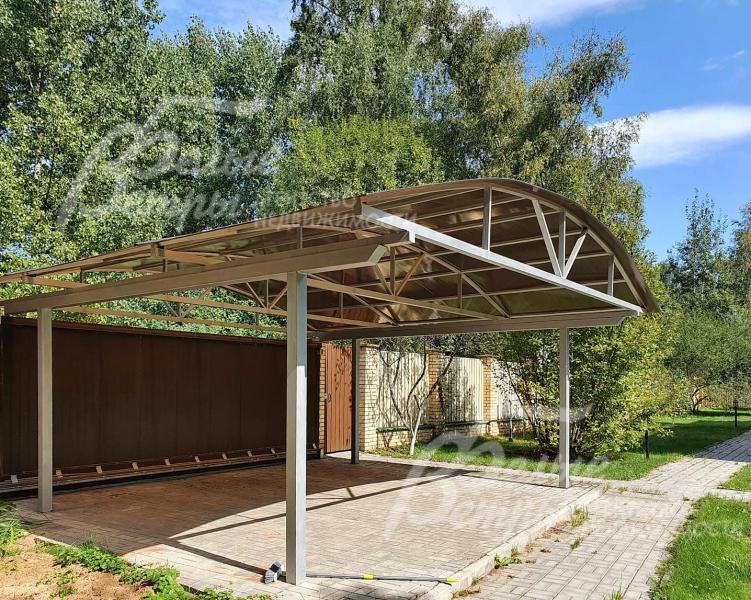 Навес на 2 автомобиля