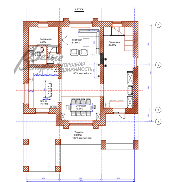 Дом Староникольское к/п Первомайское id 254-613 планировка0