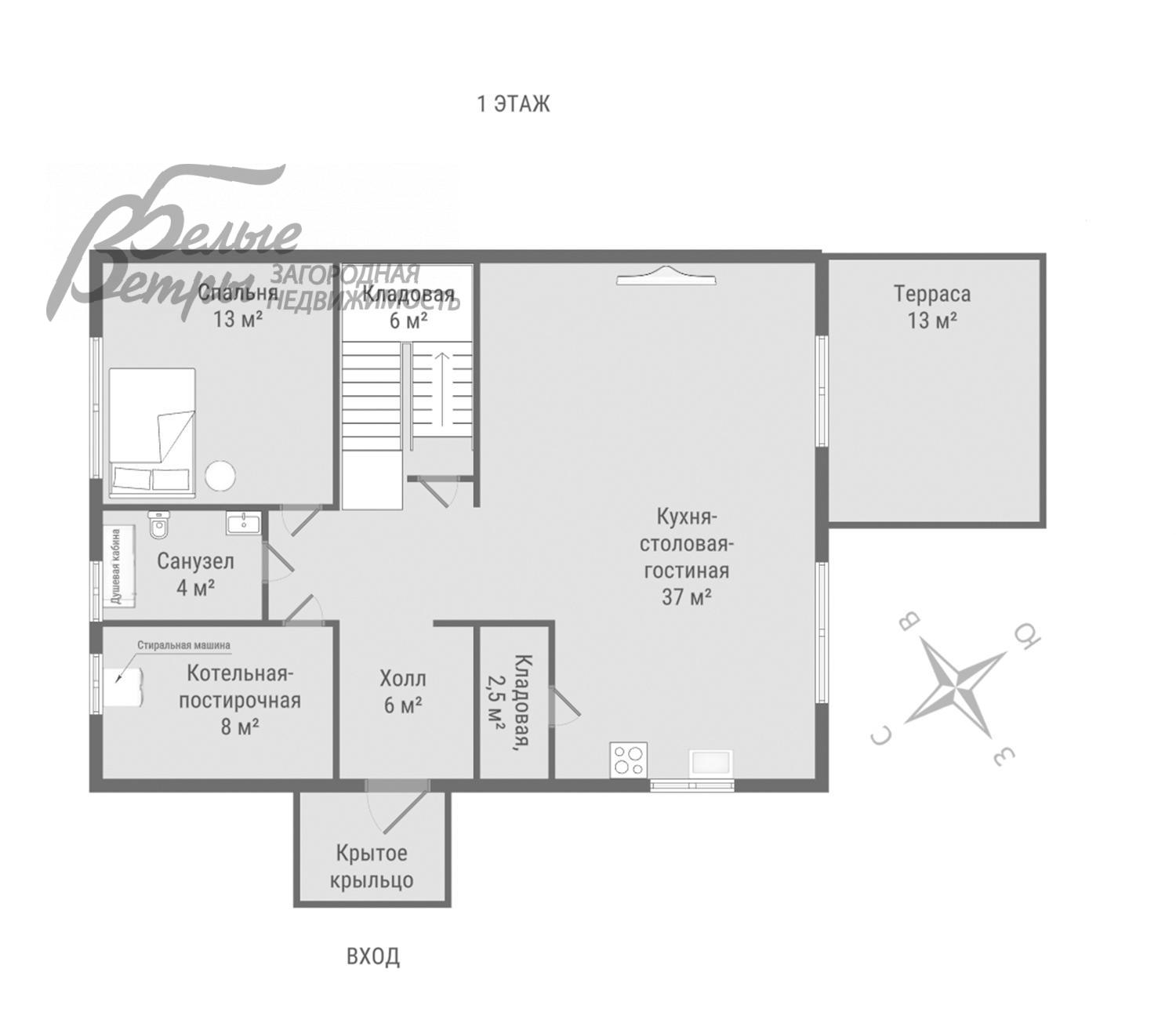 Дом Сенькино-Секерино  id 334-222 планировка0