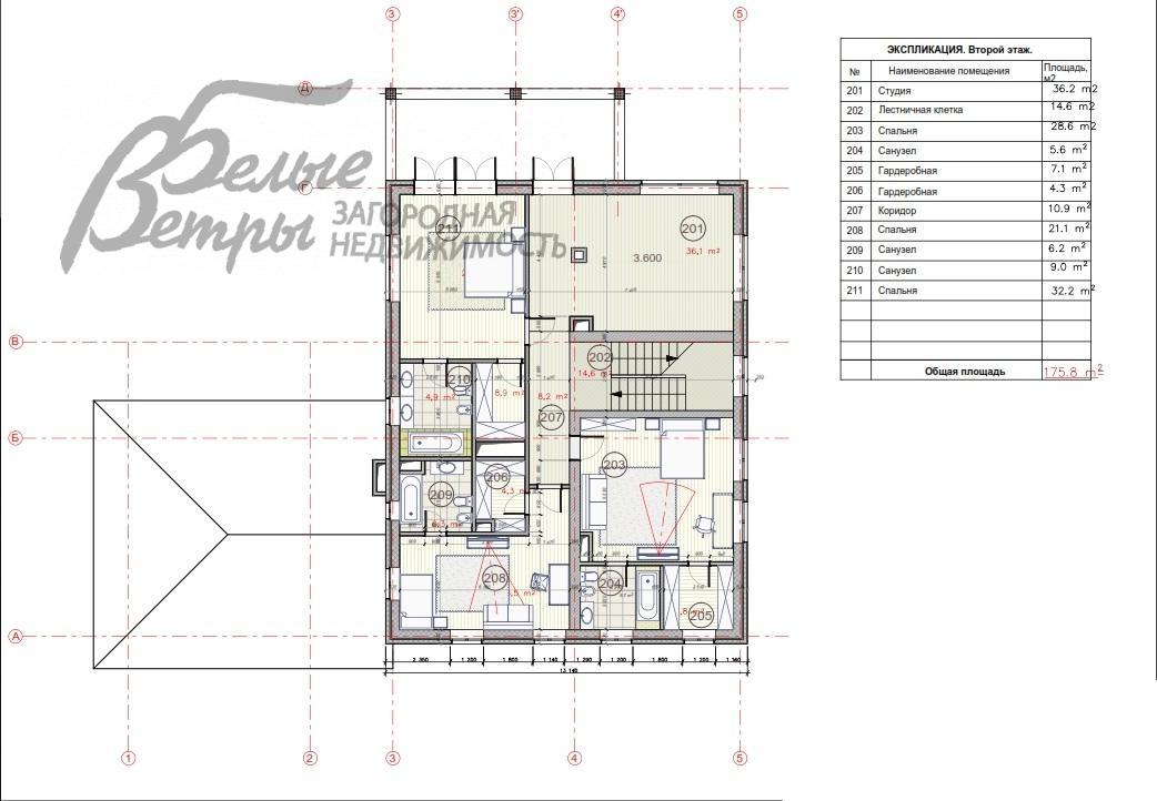 Дом в аренду Антоновка к/п Зименки id 171-052 планировка1